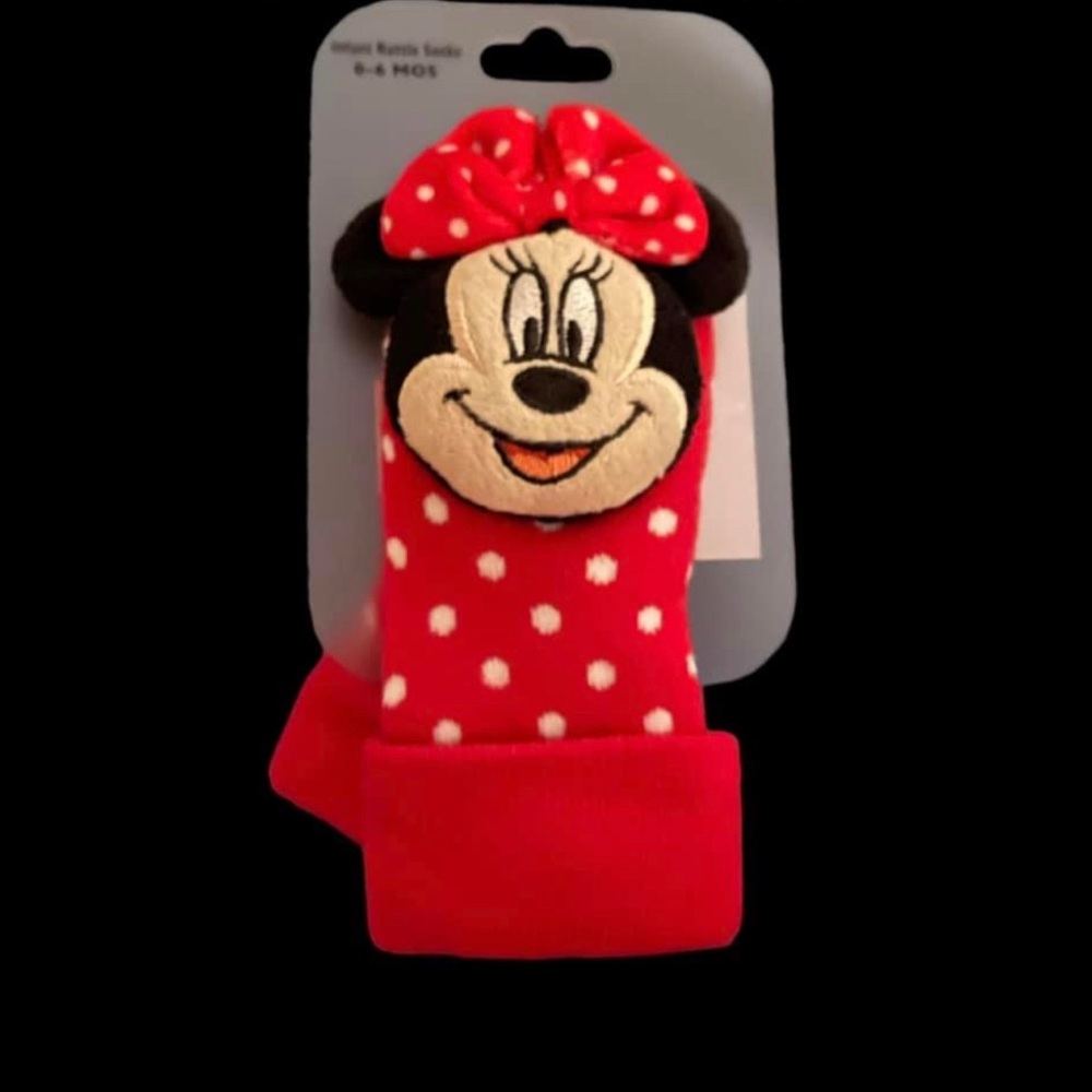 Minnie Mouse Rattle Socks 0-6 months